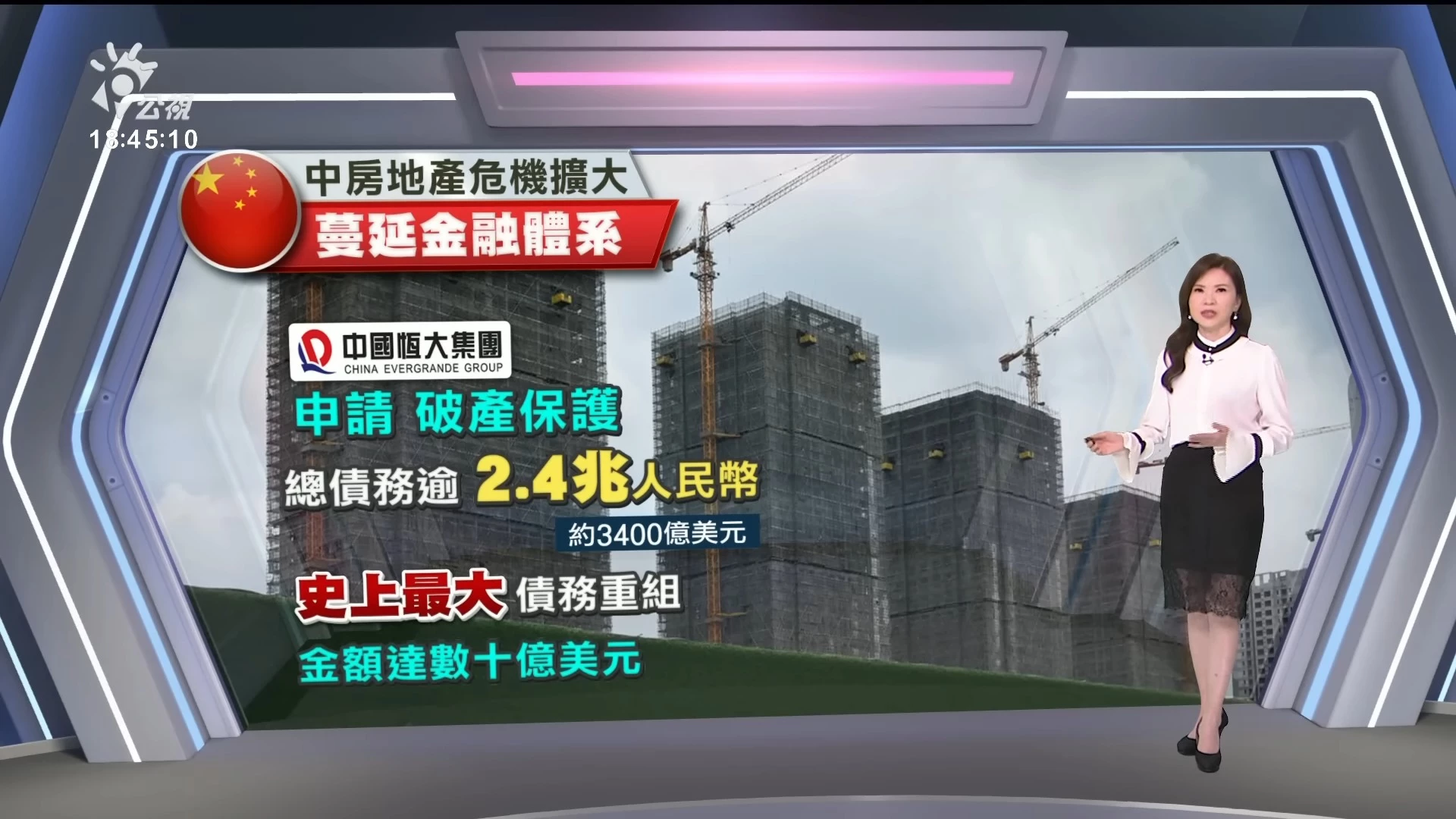 2023/08/18 公視新聞全球話｜債台高築難支撐，中國恆大在美聲請破產保護