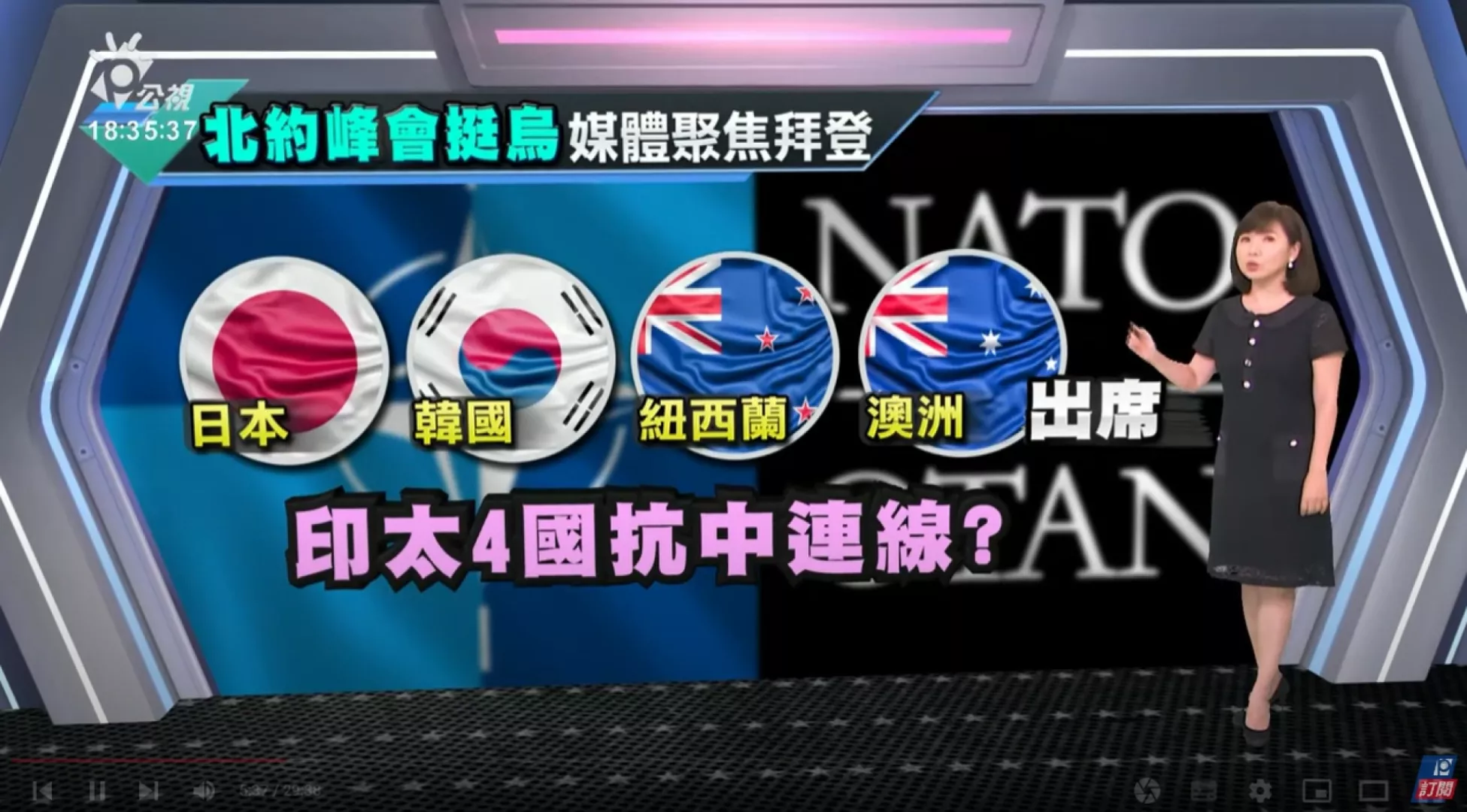 2024/07/10 公視新聞全球話 ｜北約峰會挺烏，美歐增援防空系統；紐澳日韓出席峰會、強化印太夥伴關係