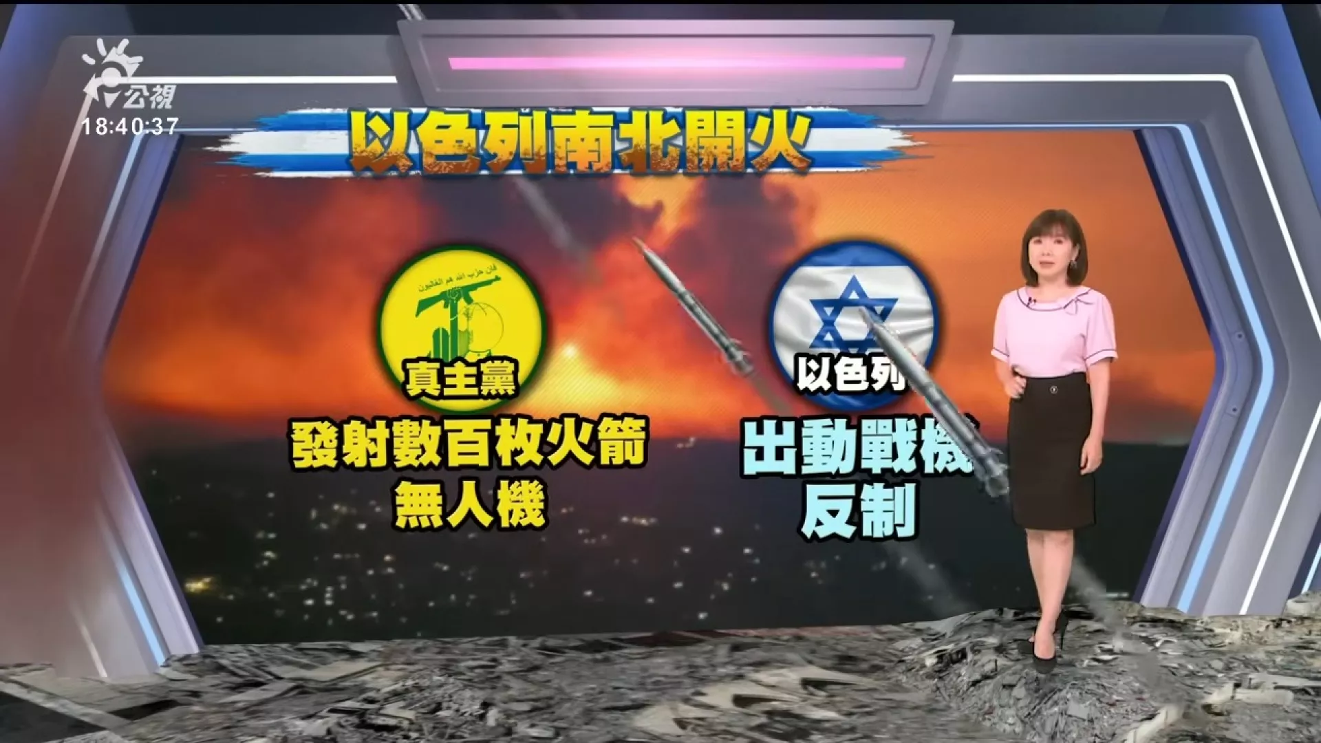 2024/08/26公視新聞全球話｜中東衝突升級，黎巴嫩真主黨發射百枚火箭、無人機，以色列出動戰機反制