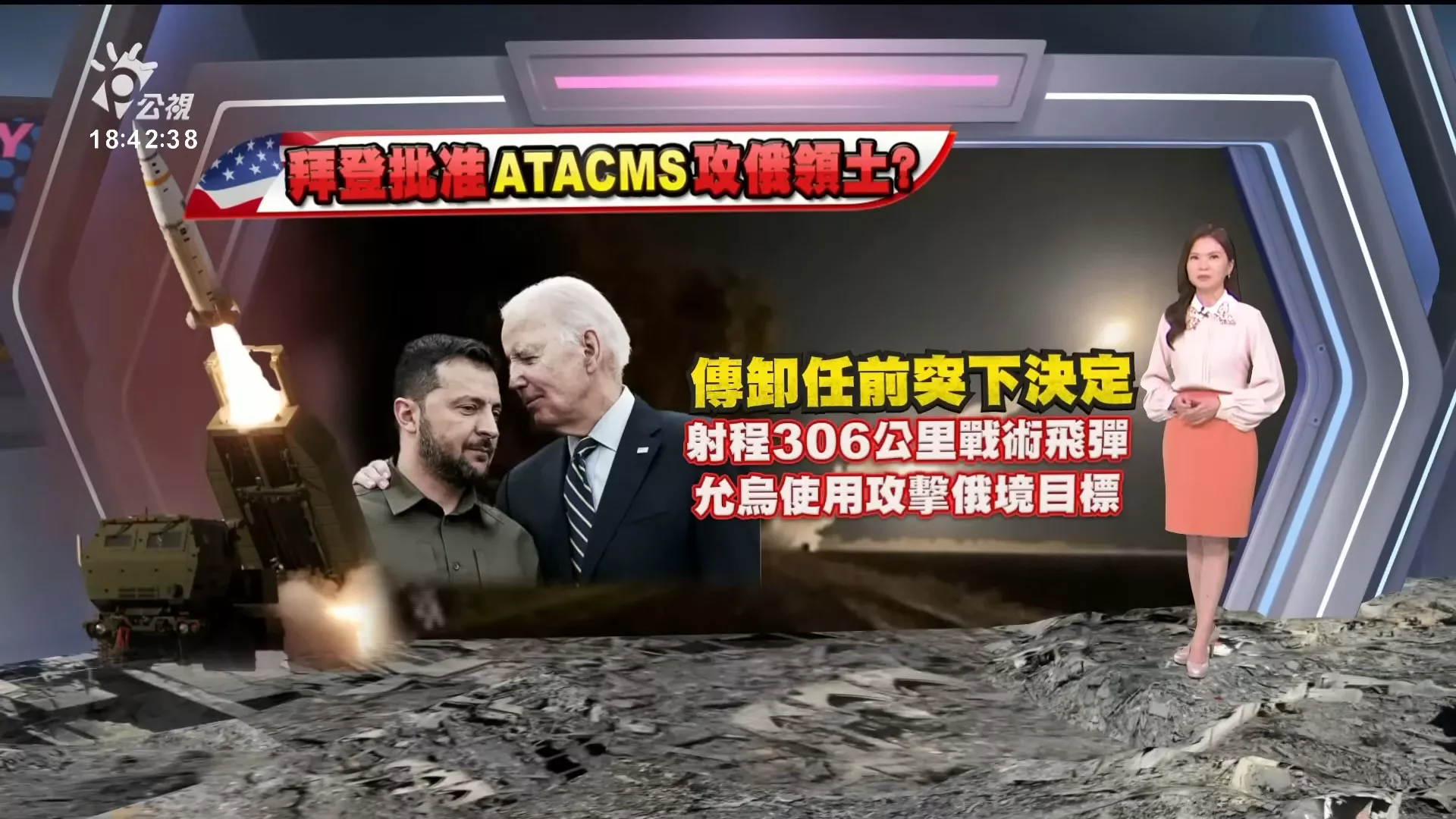 2024/11/18公視新聞全球話｜拜登放行烏克蘭使用長程飛彈，俄警告恐釀第三次世界大戰