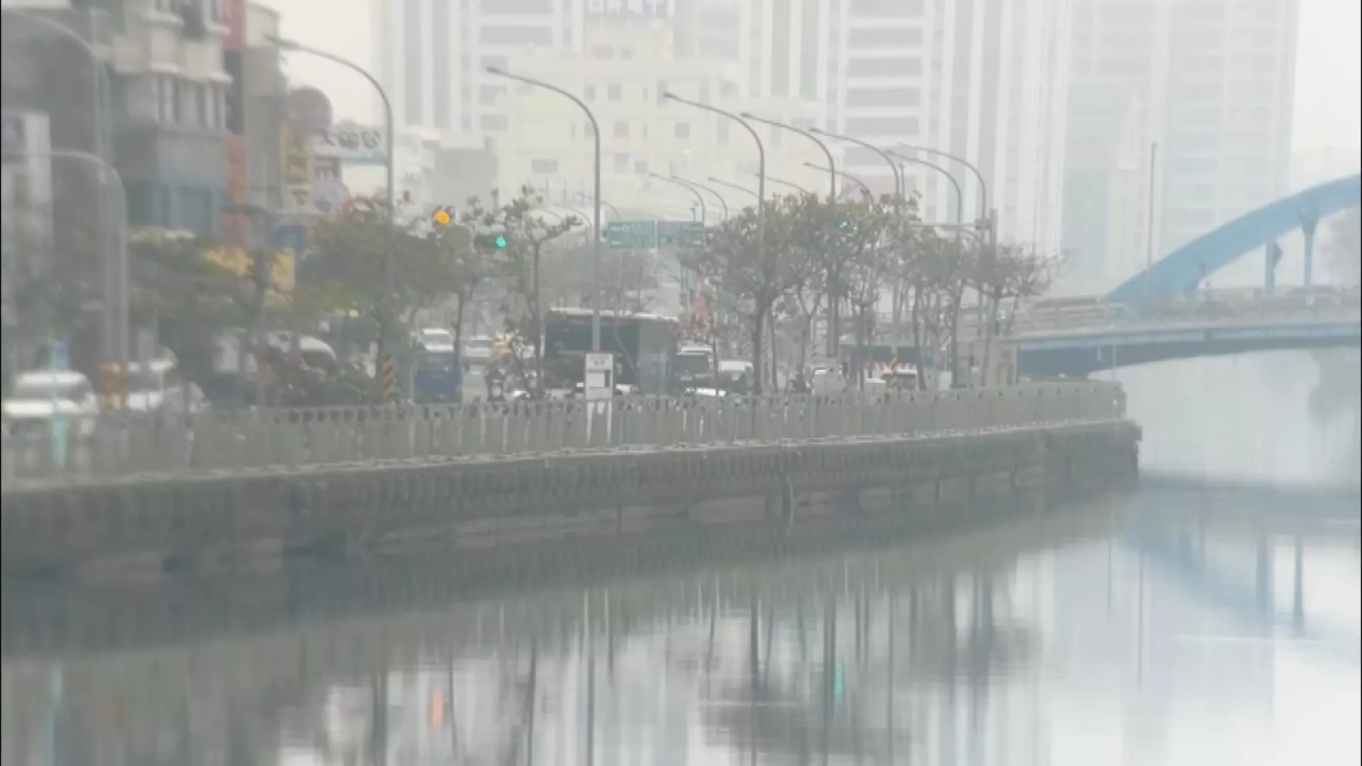 Polutan terbawa bersama massa udara dingin, kualitas udara buruk di Taiwan barat