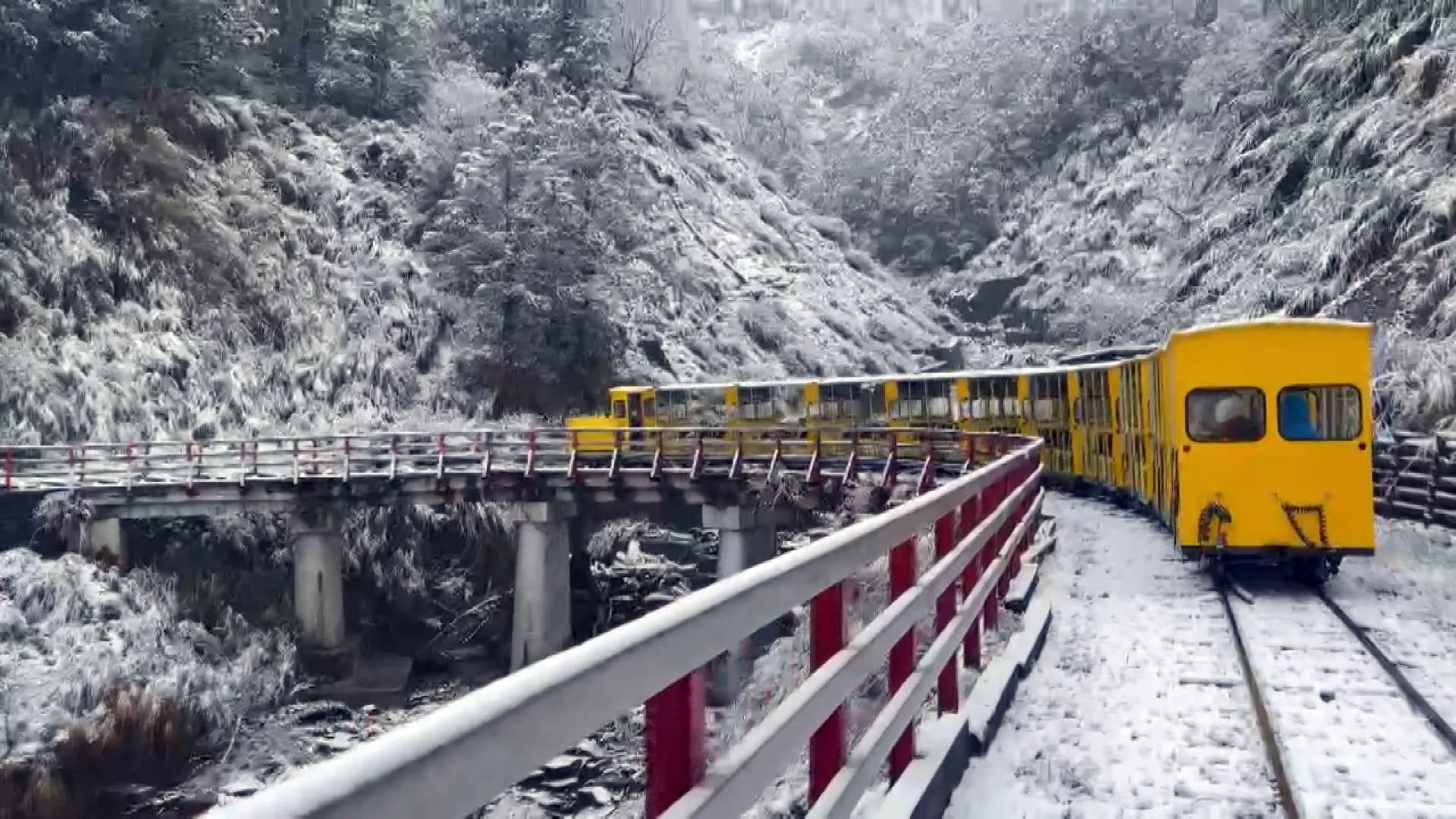 Suhu rendah di lahan datar Taiwan, suhu di Komunitas Dahe, Miaoli cuma 8,9°C