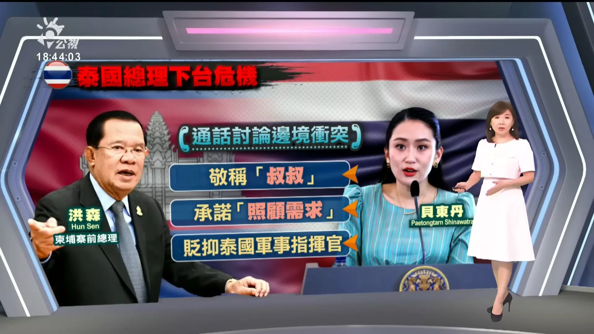 20250620｜與洪森通話錄音外洩！暱稱「叔叔」、批評泰軍方，泰總理貝東丹陷執政危機