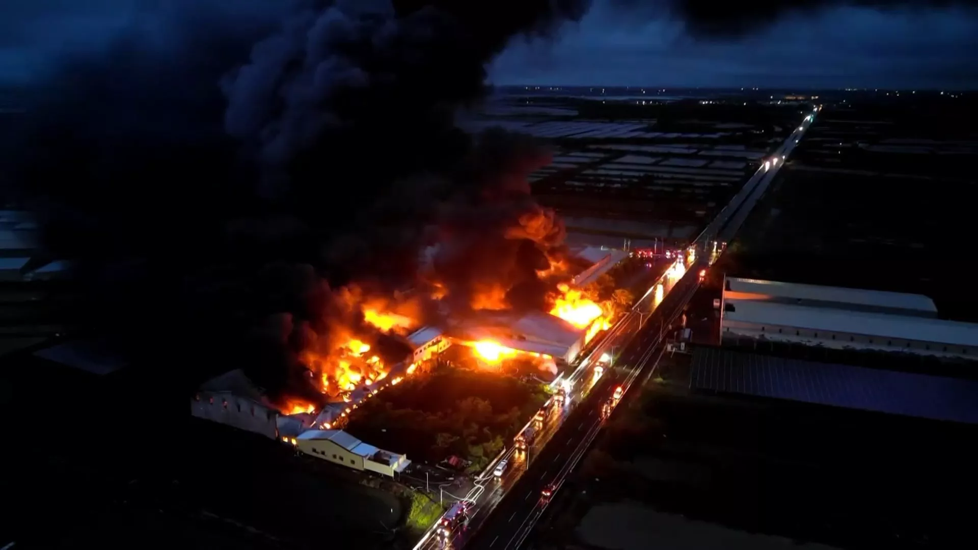 Kebakaran pabrik peralatan kabel di Tainan, tidak ada korban luka atau meninggal