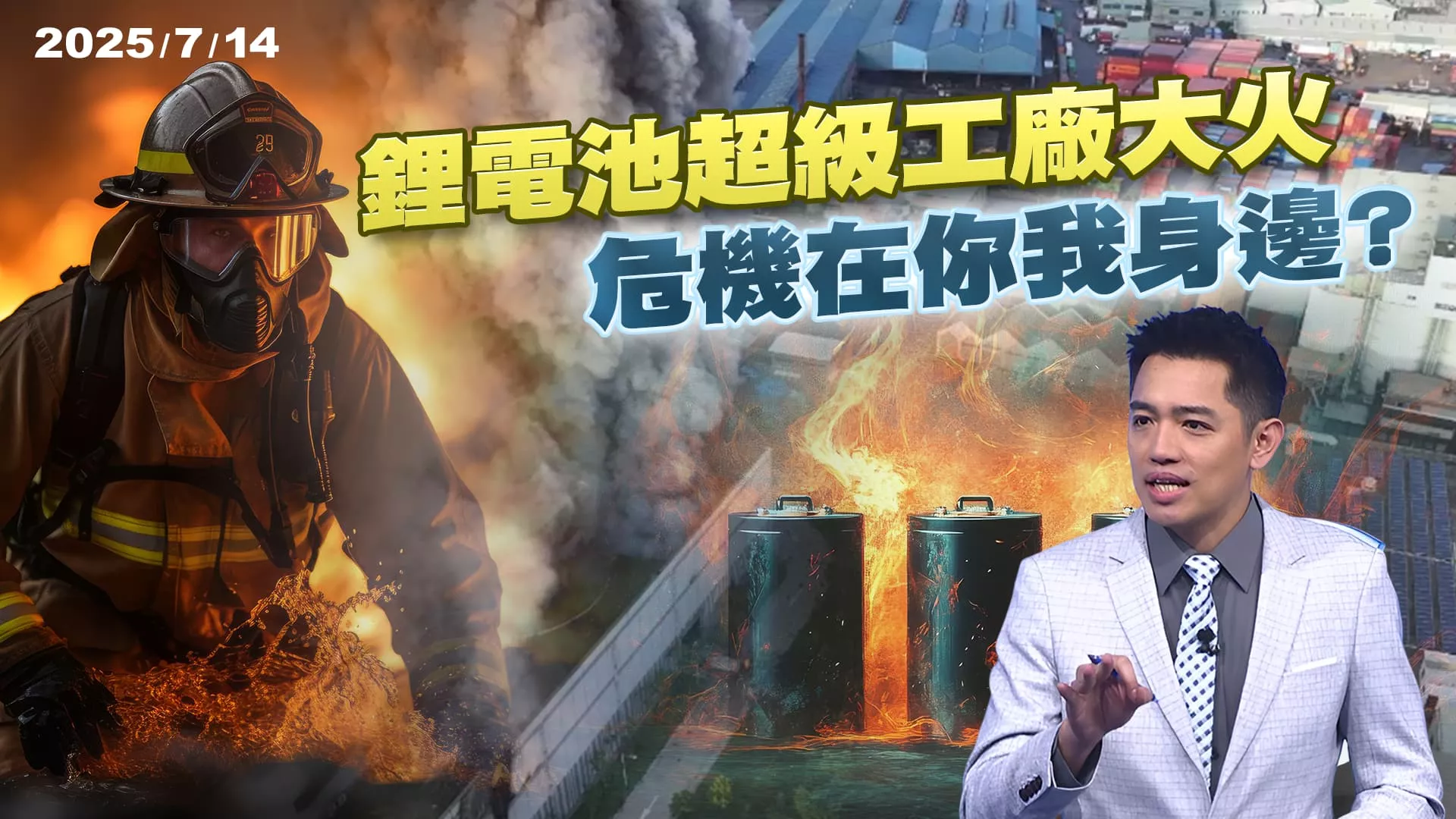 大門炸開眾人逃竄 高雄鋰電池廠火警15傷! ｜公共電視 - 尖鋒對話