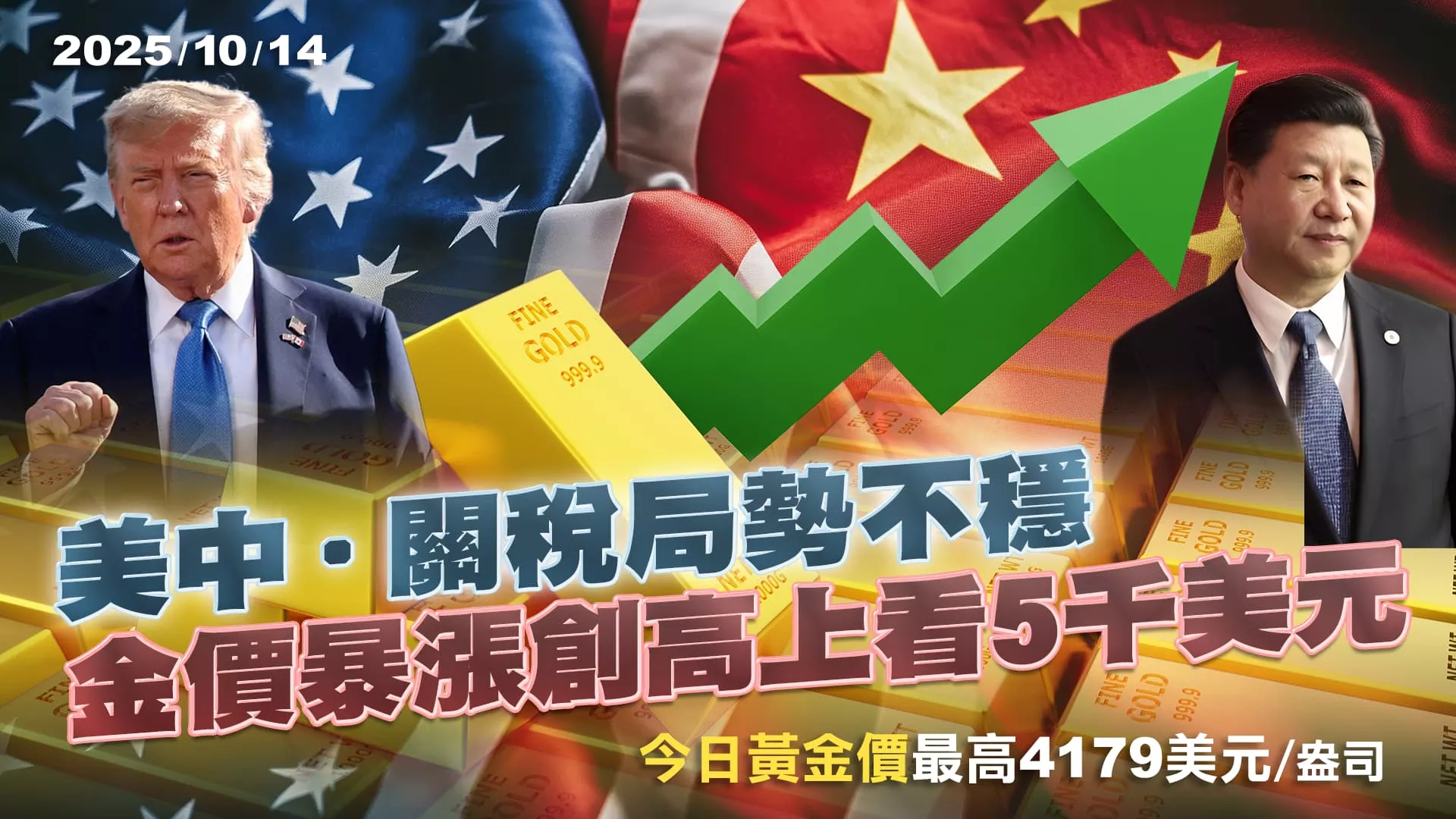 美中與經濟局勢不明 黃金瘋漲買一年賺50%明年上看5千美元?｜公共電視 - 尖鋒對話