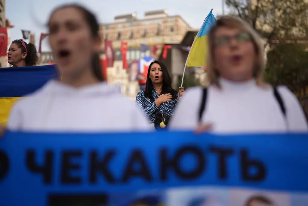 川普政府對烏克蘭提出一份28點和平計畫。(圖/美聯社)