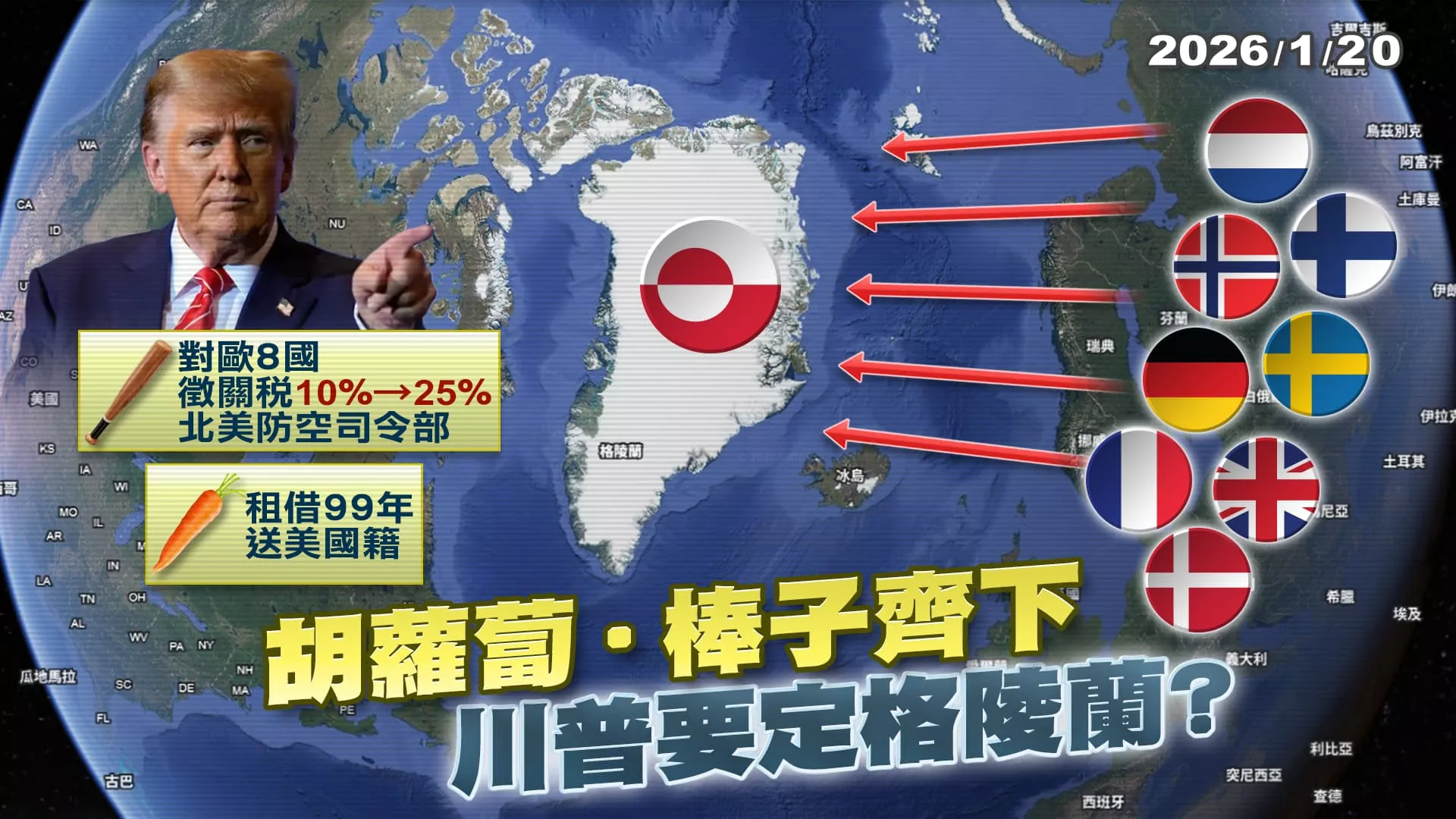 關稅大棒與"美公民福利包"齊下 川普要定"抗中俄防禦核心"格陵蘭?｜公共電視 - 尖鋒對話