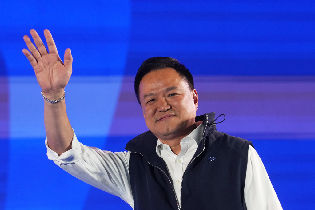 泰國現任總理、泰自豪黨揆阿努廷。（圖／美聯社）