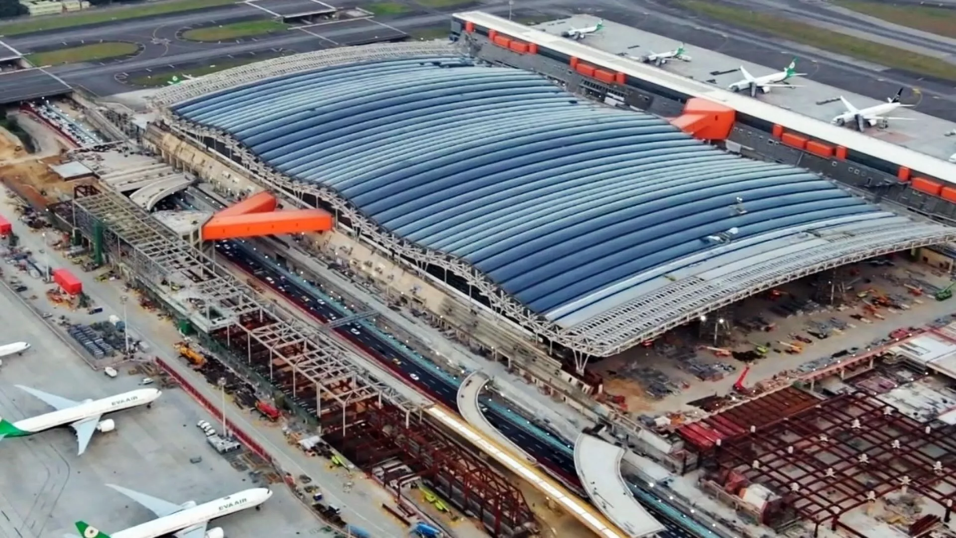 "Atap gelombang" T3 Bandara Taoyuan akan rampung dan diperlihatkan ke publik