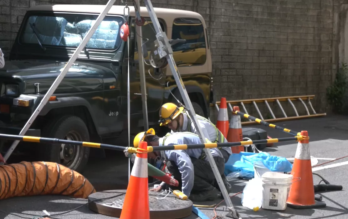 北投一搭水溝蓋爆炸彈開 造成2695戶失電