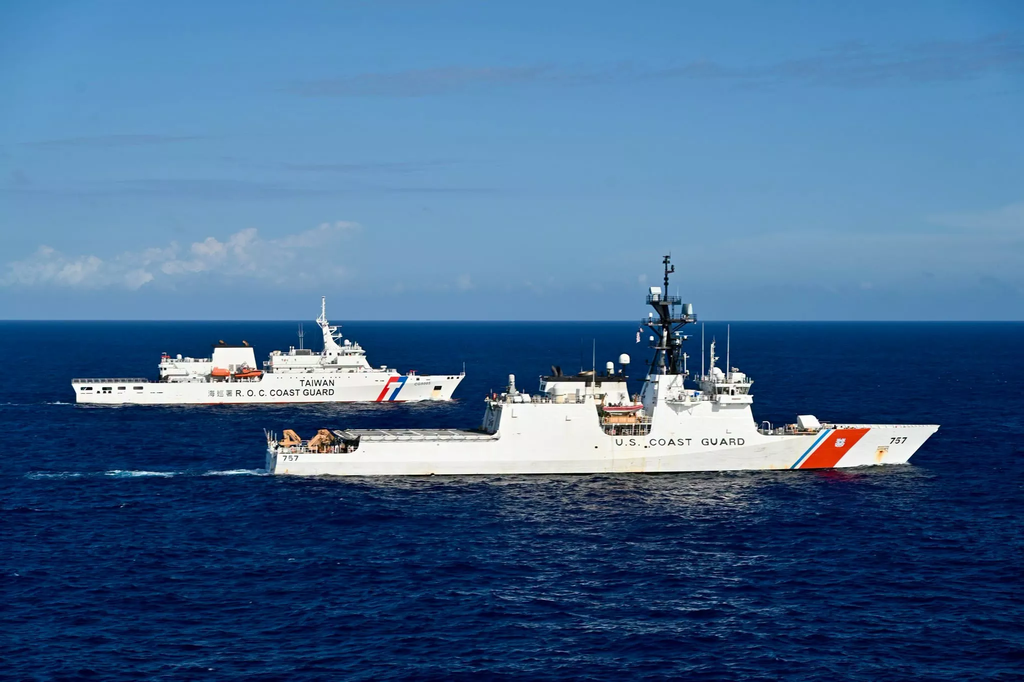 AIT公布台美海巡艦同框照 管碧玲：美理解我是台海唯一執法機關