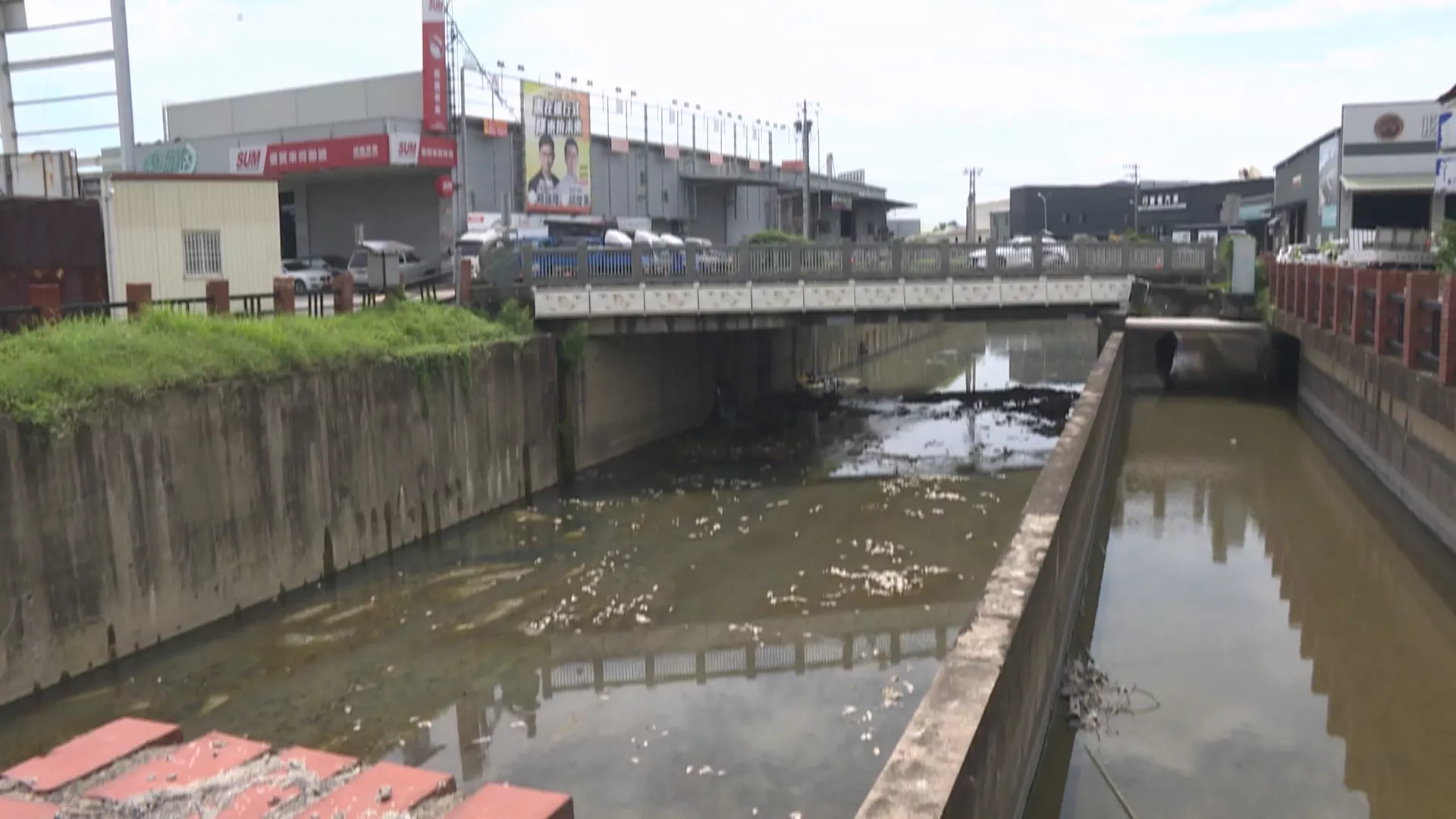 高雄曹公新圳漂130公斤死魚 環保局研判河道基流量不足導致