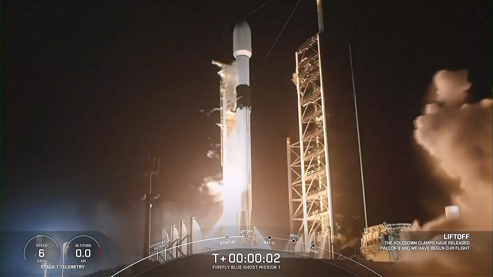 SpaceX火箭獵鷹9號撞向月球 激起上千噸重塵煙碎屑