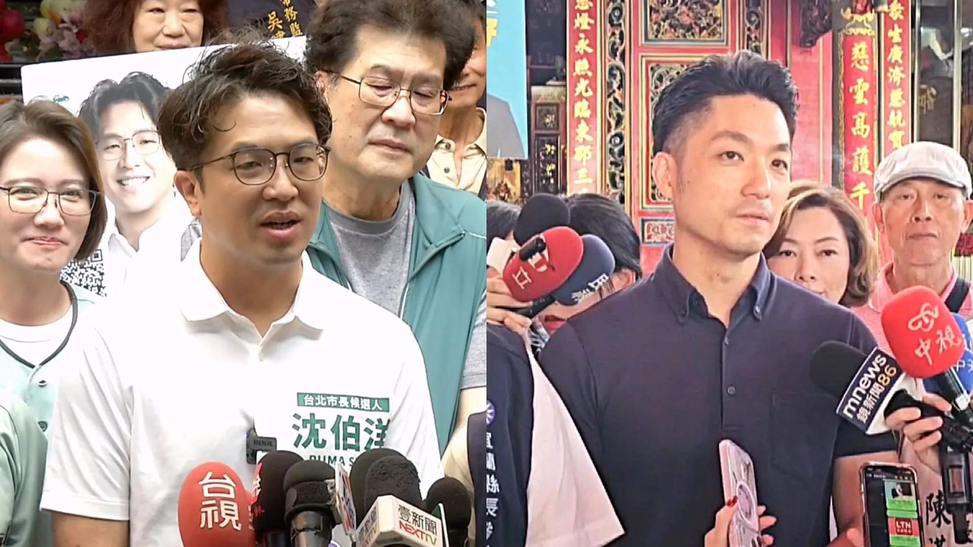 北市選戰沈伯洋赴北投掃街 蔣萬安到宜蘭、花蓮輔選造勢