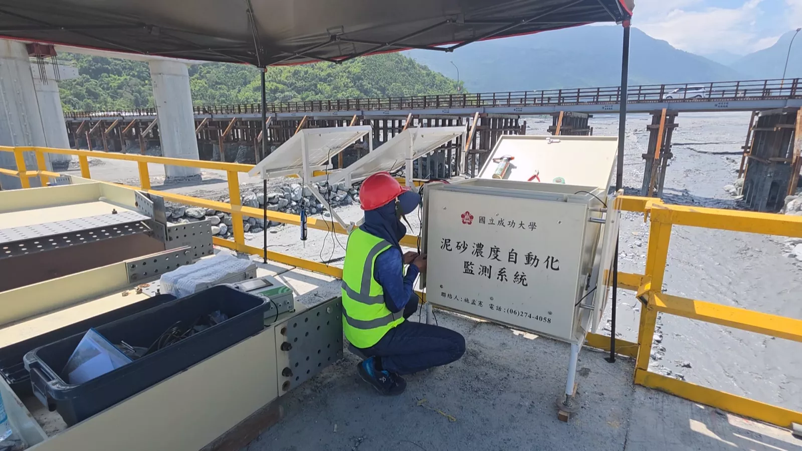 成大研發泥沙濃度監測系統 盼累積馬太鞍溪水文資料