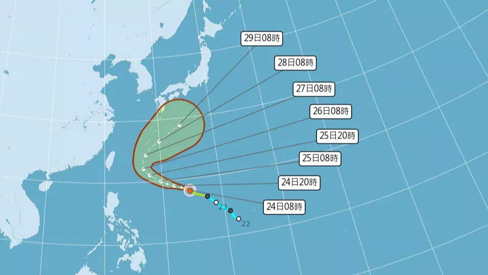 颱風舒力基估週六北轉 對台灣影響不大