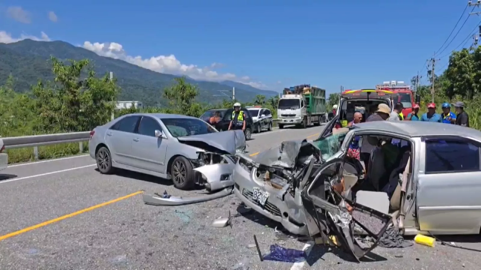 花蓮台9線2車對撞釀1死 一家5口連假出遊遇死劫
