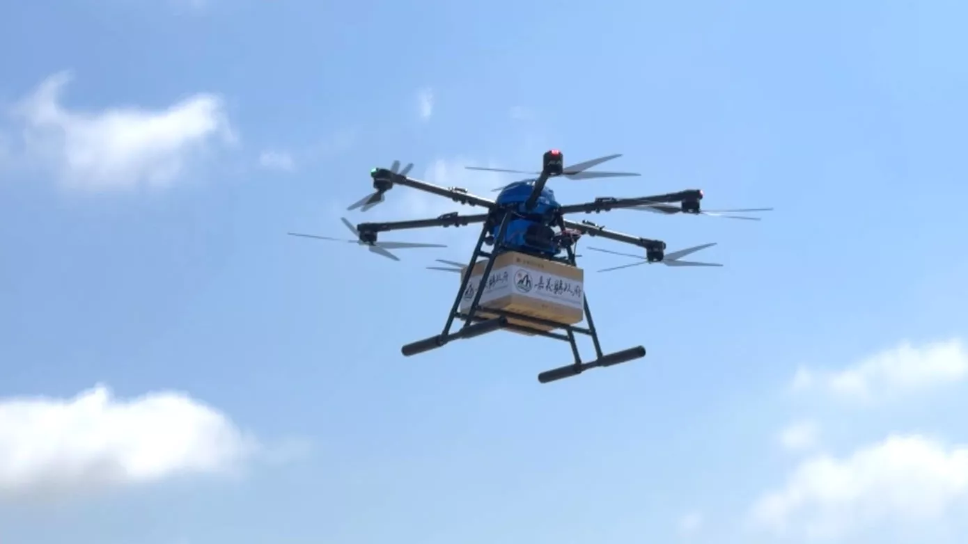 嘉義太子商圈導入無人機送餐 每件限重3公斤、到智取站領取