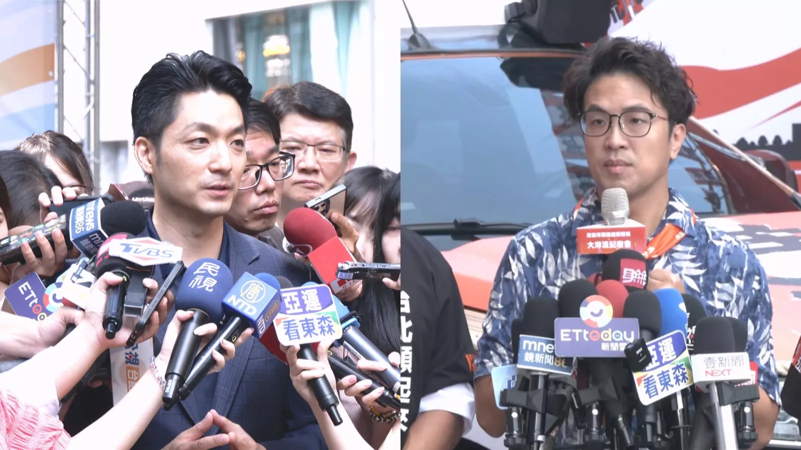 蔣萬安續推無菸城市拚連任 沈伯洋開箱競總搭洋流號宣傳
