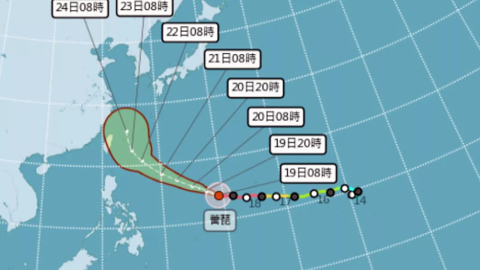 Taifun Champi mendekati Taiwan, peringatan laut paling cepat dirilis Kamis subuh
