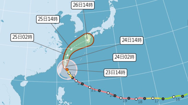 颱風近陸地將降速打轉 今夜至明早影響最劇烈
