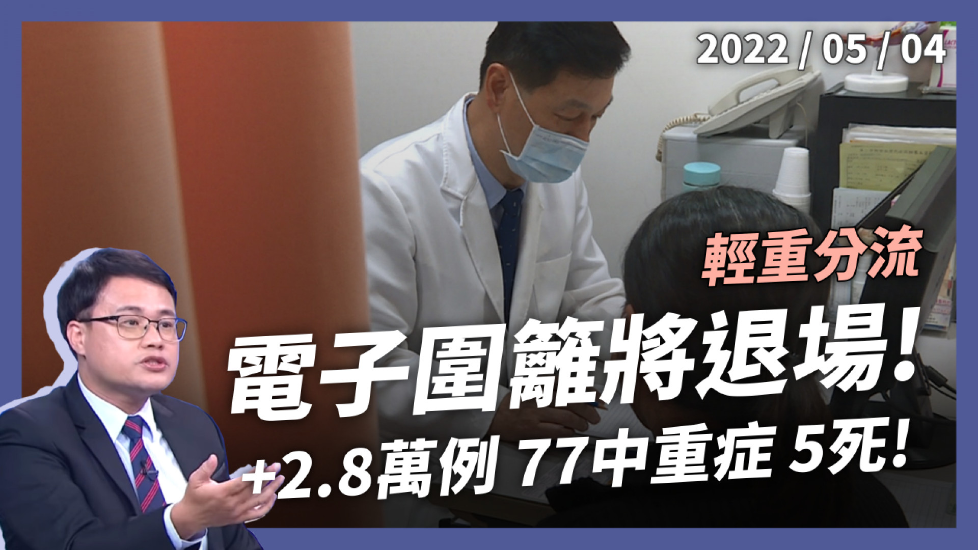 電子圍籬將退場！+2.8 萬例 77 中重症 5 死！輕重醫療再分配 大疫下自我照護！